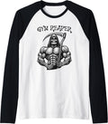 Gym Reaper Fitness Workout Muscle Weight Training Funny Raglan Baseball Tee T Shirt Everyday Wear