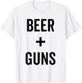 Drinking Saying Drinker Graphic Beer Gun Funny 2nd Amendment Apparel Everyday Wear