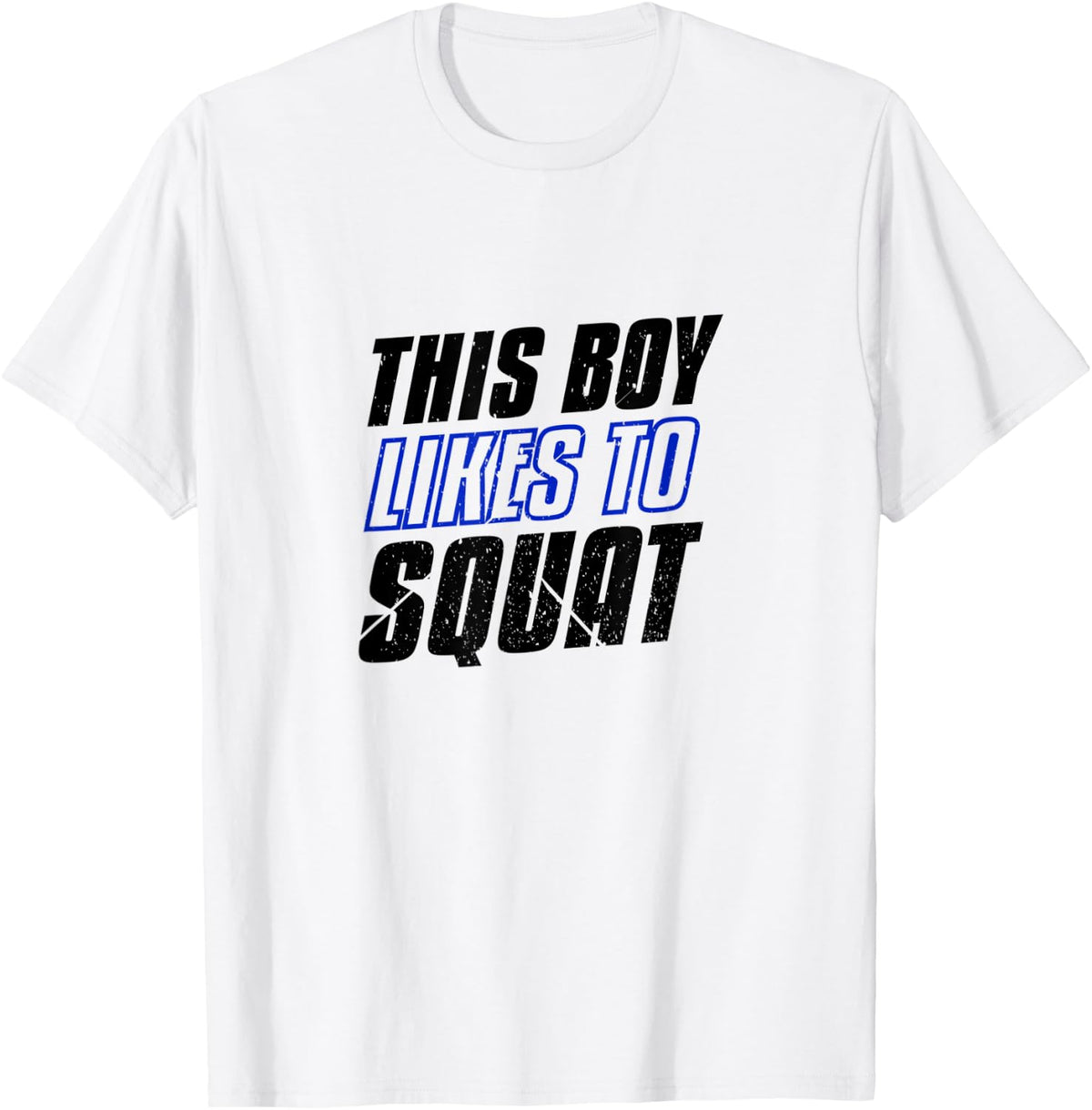 Boy Likes Squatting Funny Powerlifter Squats Apparel Minimal Style