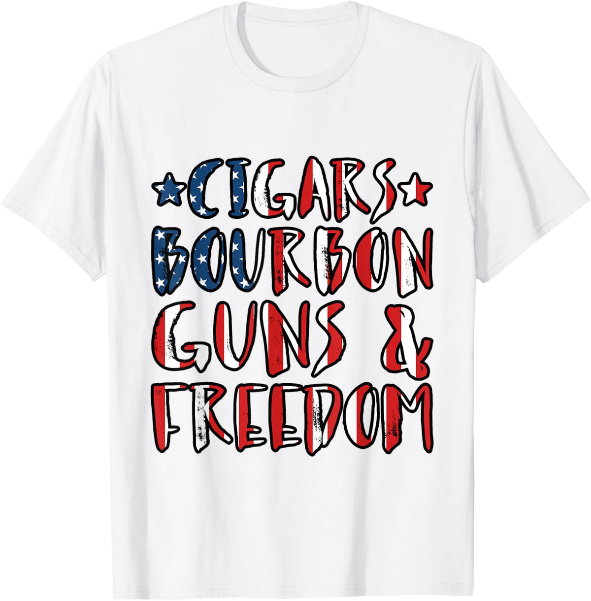 Cigars Bourbon Guns Freedom Apparel Everyday Wear 4