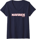Womens Ripple Junction X Top Gun Maverick Name V Neck Apparel Gift Ready