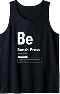 Bench Press Periodic Table Funny Gym Meme Powerlifting Tank Top Apparel Everyday Wear