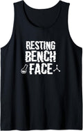 Resting Bench Face Funny Workout Gym Fitness Sport Shirt Tank Top T Shirt Minimal Style