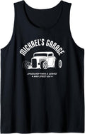 Michael's Garage Hotrod Classic Car Design for Name Michael Tank Top