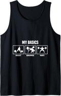 My Basics Deadlift Benchpress Squads Strongman Powerlifting Tank Top Apparel Everyday Wear