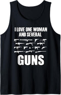I Love One Woman Several Guns T Shirt Husband Wife 2a Gun Tank Top T Shirt Gift Ready 7