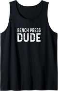 Bench Press Dude Distressed Gym Fitness Workout Tank Top Apparel Clean Design