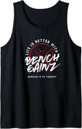 Benchpress Powerlifter Gym Quote Workout Tank Top Apparel Minimal Style