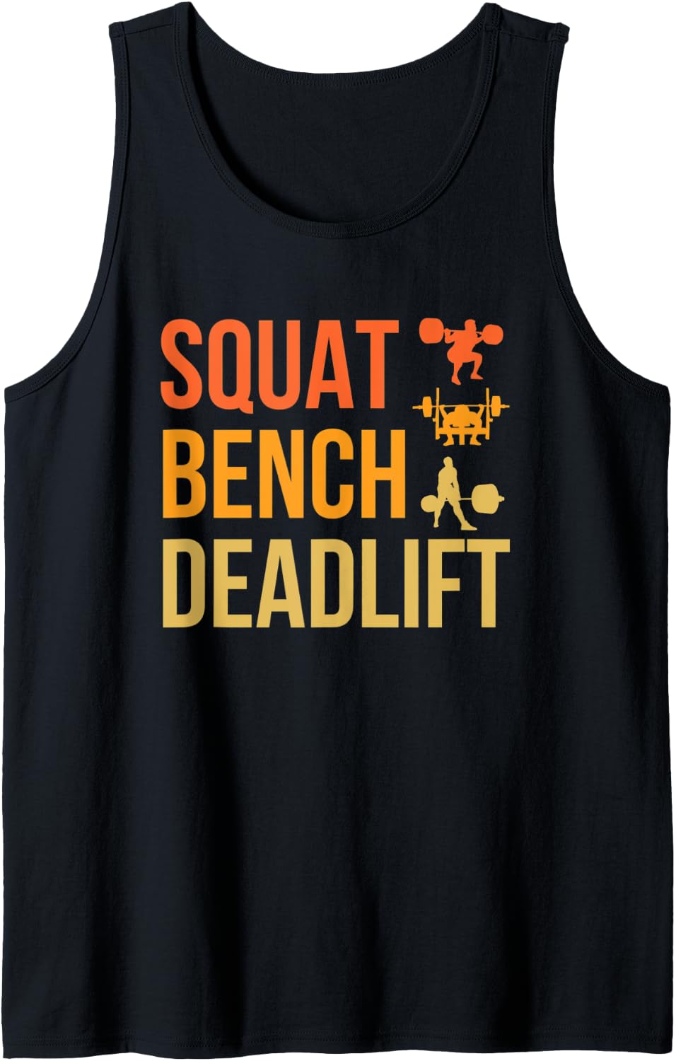 Squat Bench Deadlift Weightlifting Weightlifter Gift Tank Top Apparel Premium Print