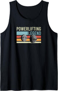 Powerlifting Legend Workout Weightlifter Tank Top Apparel Clean Design