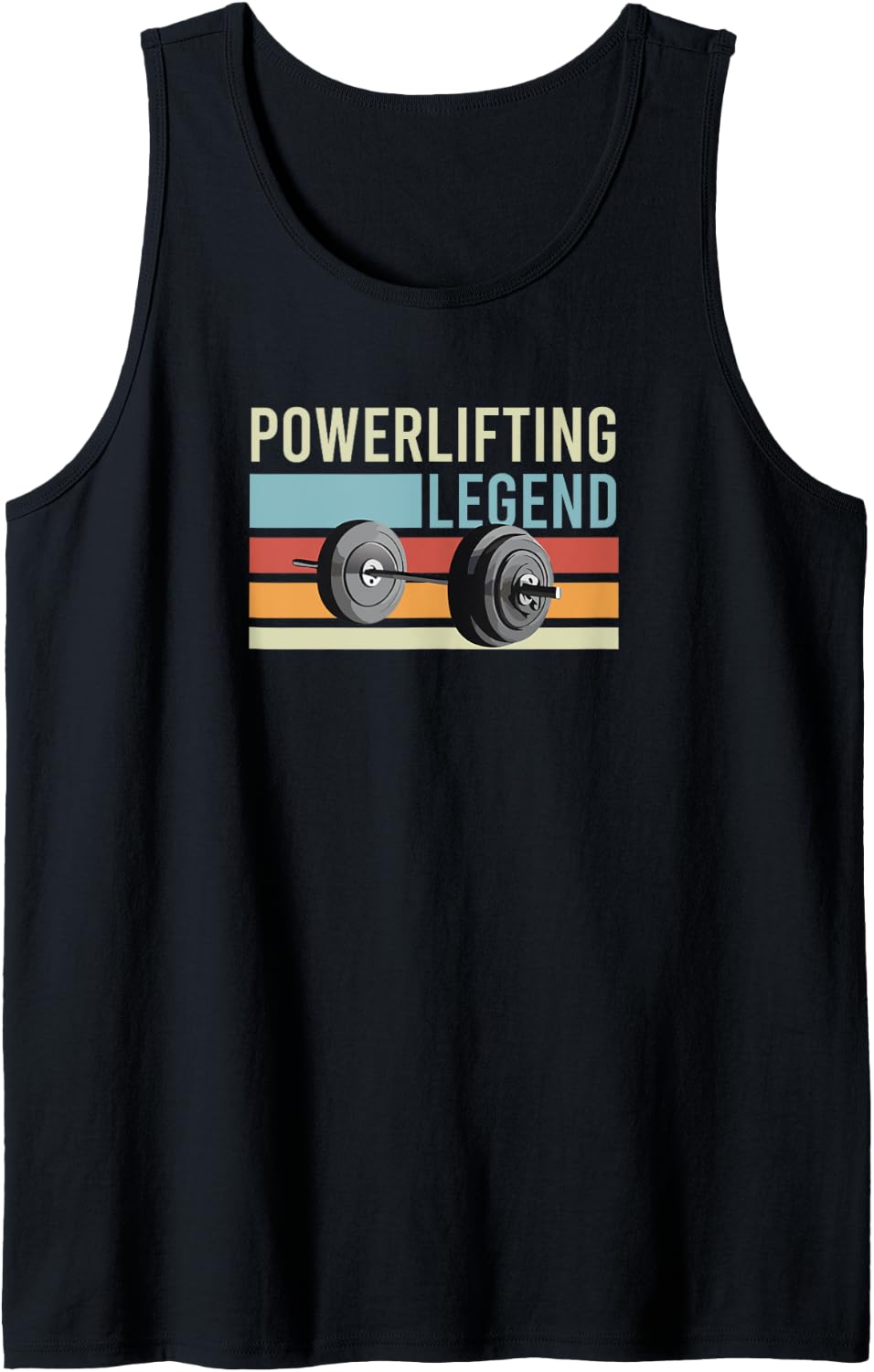 Powerlifting Legend Workout Weightlifter Tank Top Apparel Clean Design