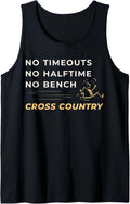 No Timeouts Halftime Bench Cross Country Tank Top Apparel Premium Print