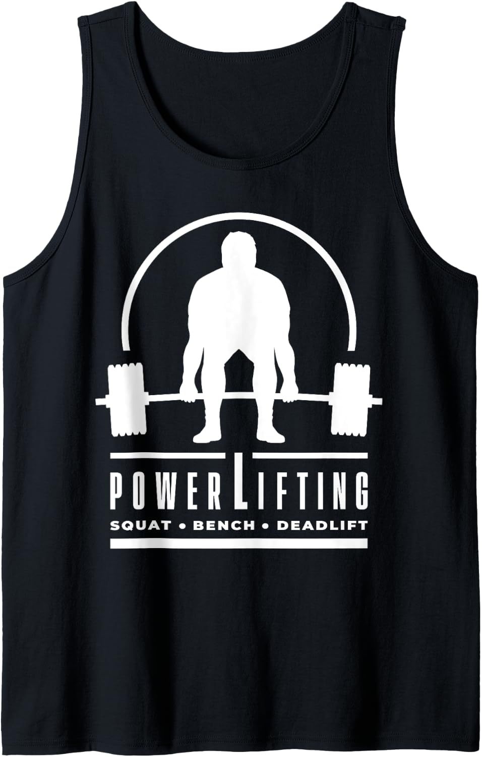 Powerlifting Squat Bench Deadlift For Fitness And Gym Tank Top Apparel Premium Print