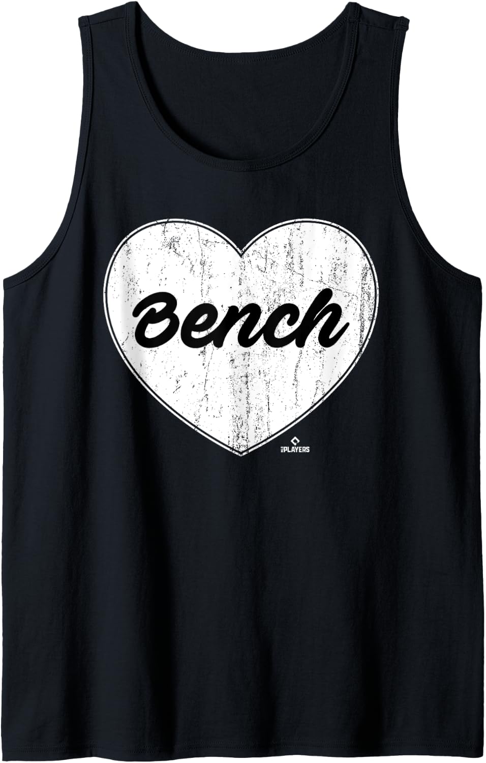 Distressed Heart Justin Bench Prospect Baseball Fan Gear Tank Top Apparel US Trend