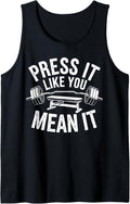 Bench Press Exercise Bodybuilding Fitness Workout Gym Tank Top Apparel US Trend 2