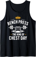 Bench Press Exercise Bodybuilding Fitness Workout Gym Tank Top Apparel Clean Design