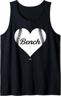 Baseball Heart Justin Bench Prospect Fan Gear Tank Top Apparel Clean Design