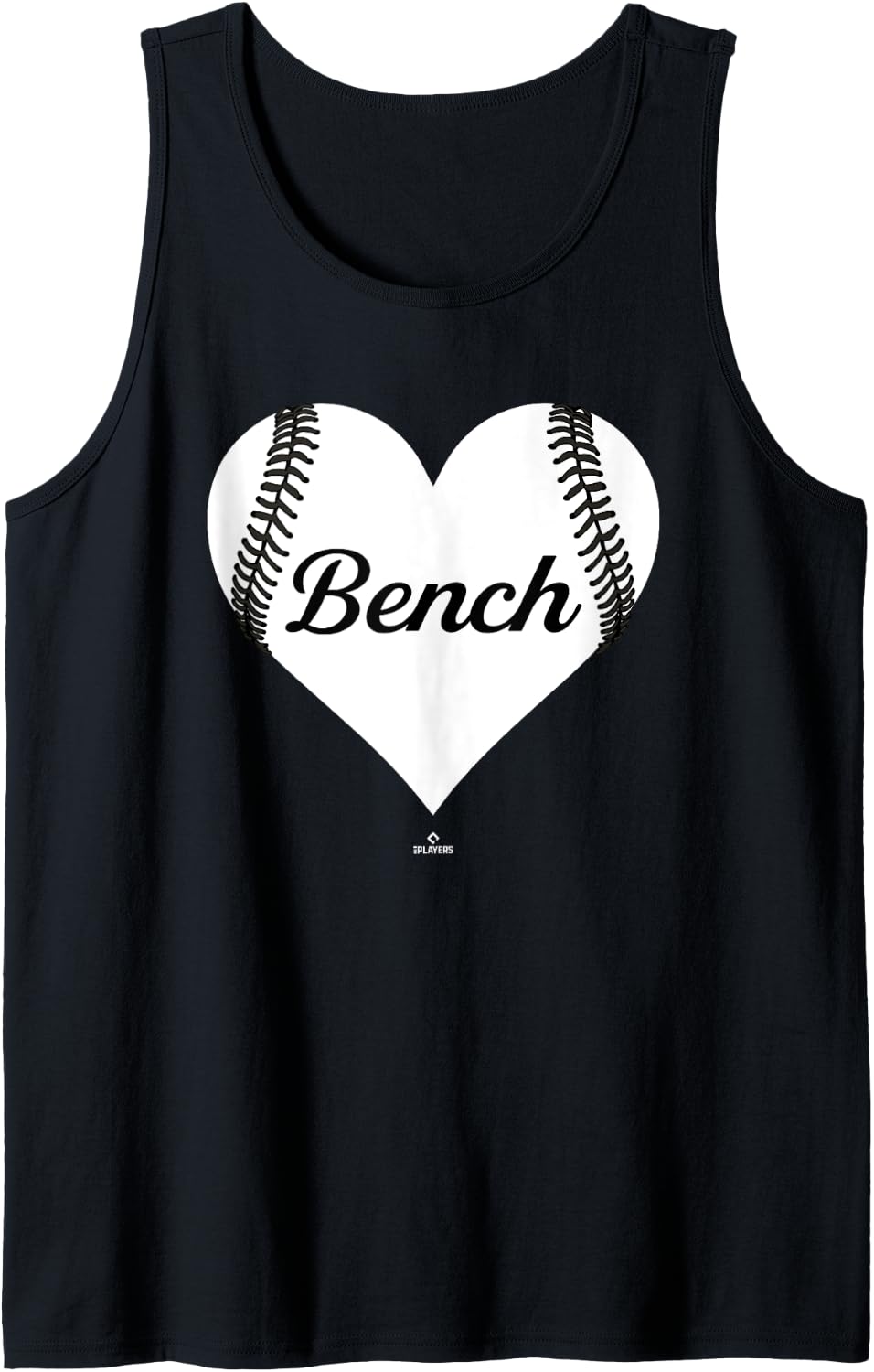 Baseball Heart Justin Bench Prospect Fan Gear Tank Top Apparel Clean Design