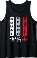 Squat Bench Deadlift Gym Motivation Tank Top Apparel US Trend