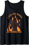 I Love One Woman Several Guns T Shirt Husband Wife 2a Gun Tank Top T Shirt Clean Design 6