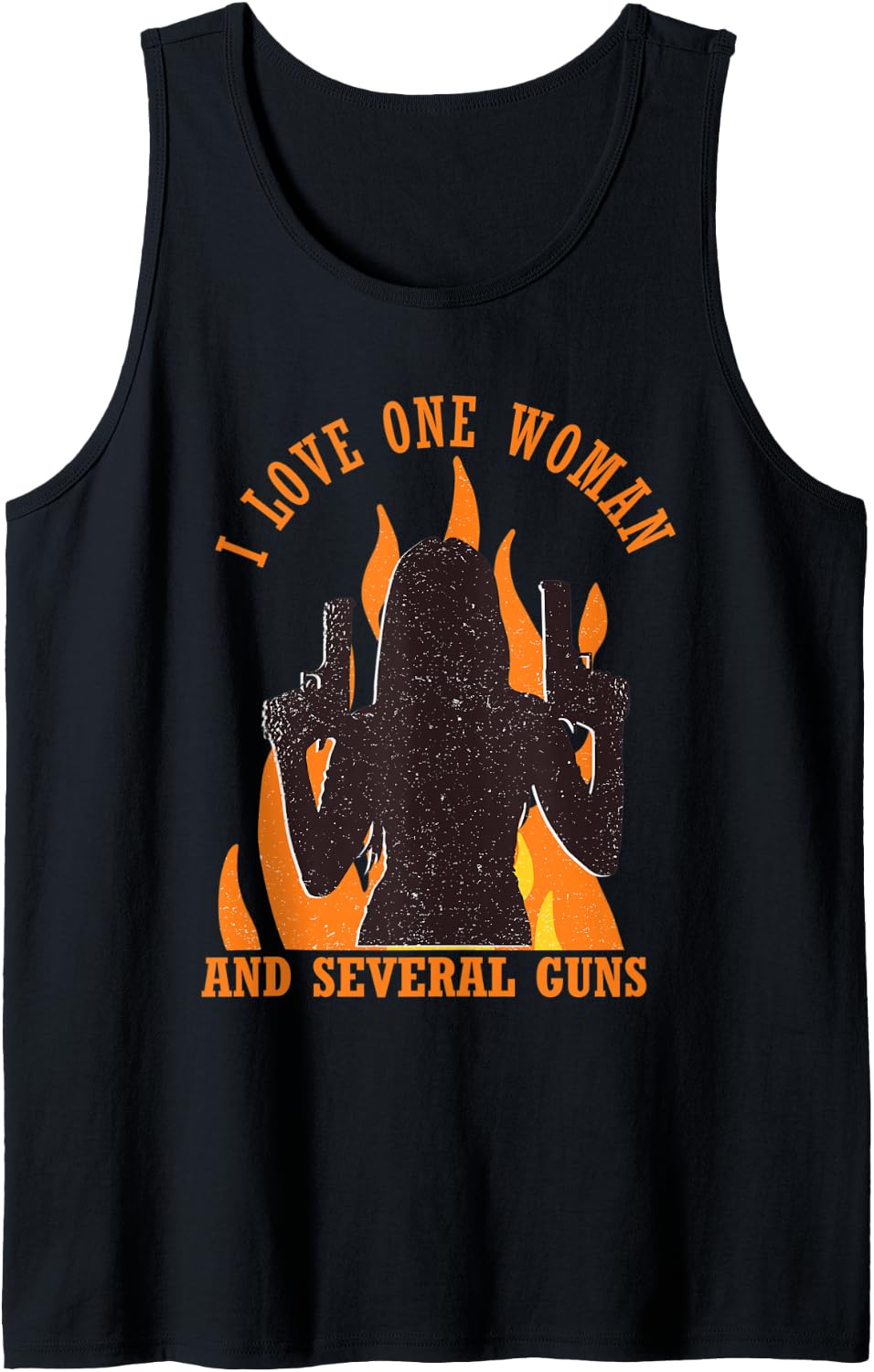 I Love One Woman Several Guns T Shirt Husband Wife 2a Gun Tank Top T Shirt Clean Design 6