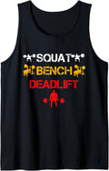 Squat Bench Deadlift Tank Top Apparel Clean Design 2