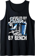 Chest Workout Bodybuilder Fueld By Protein Powered Bench Tank Top Apparel Minimal Style