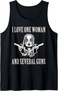I Love One Woman Several Guns T Shirt Husband Wife 2a Gun Tank Top T Shirt Clean Design 3