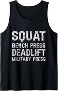 Squat Bench Press Deadlift Military Tank Top Apparel Everyday Wear