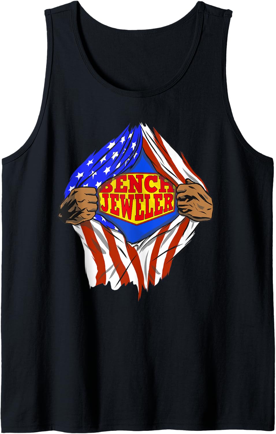 Funny Super Bench Jeweler Hero Job Tank Top Apparel Minimal Style