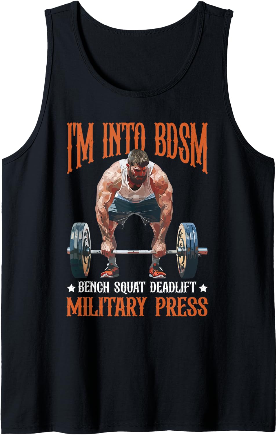 I M Into Bdsm Bench Squat Deadlift Military Press Tank Top Apparel Minimal Style 2