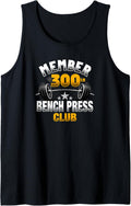 300 Pound Bench Press Club Tank Top Apparel Premium Print