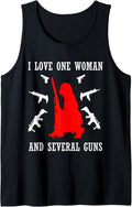 I Love One Woman Several Guns T Shirt Husband Wife 2a Gun Tank Top T Shirt Clean Design 2