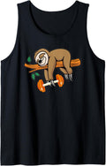 Sloth Gym Workout Fitness Exercise Motivation Weightlifting Tank Top Apparel Everyday Wear
