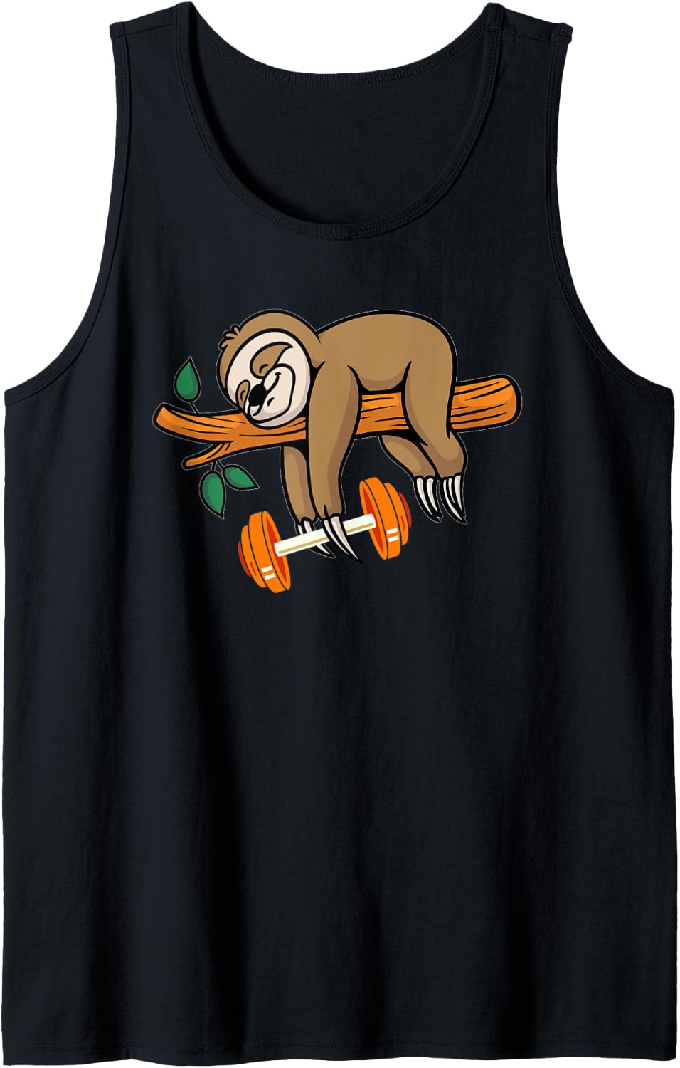 Sloth Gym Workout Fitness Exercise Motivation Weightlifting Tank Top Apparel Everyday Wear