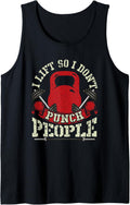 I Lift So Don T Punch People Weight Lifting Workout Gift Tank Top Apparel Clean Design