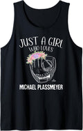 Just A Girl Who Loves Michael Plassmeyer Prospect Baseball Tank Top