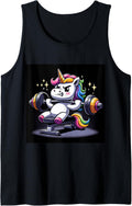 Unicorn Incline Dumbbell Bench Press Fitness Gym Men Women Tank Top Apparel Premium Print