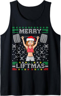 Merry Liftma S Ugly Christmas Sweater Miss Santa Gym Workout Tank Top Sweater Everyday Wear