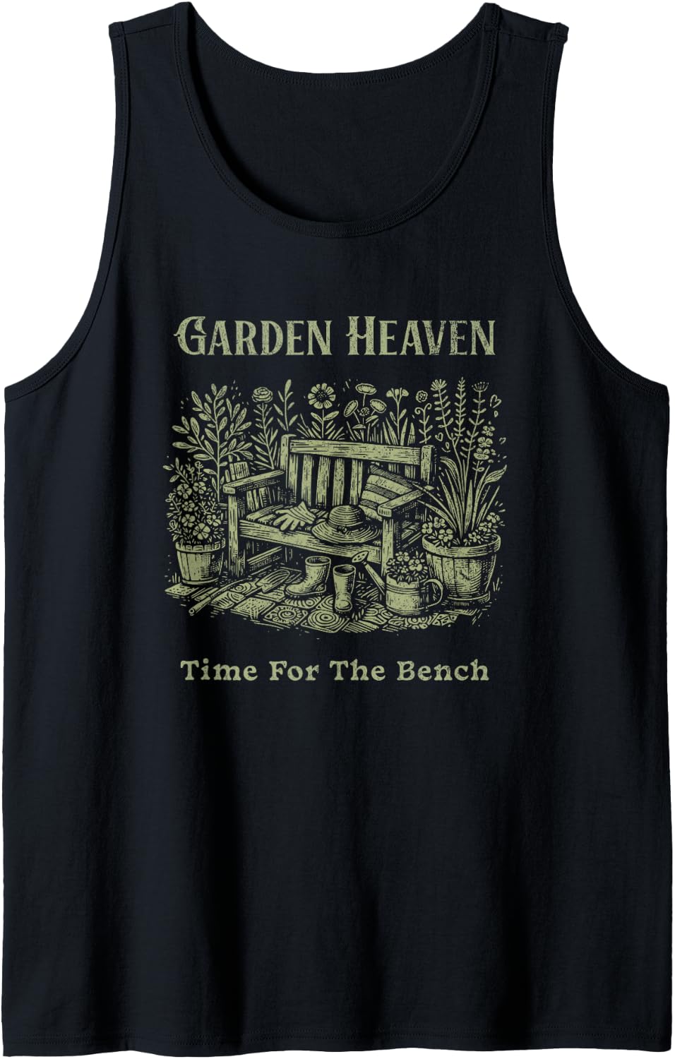 Gardening Gardener Vintage Retirement Retired Grandparents Tank Top Apparel Premium Print