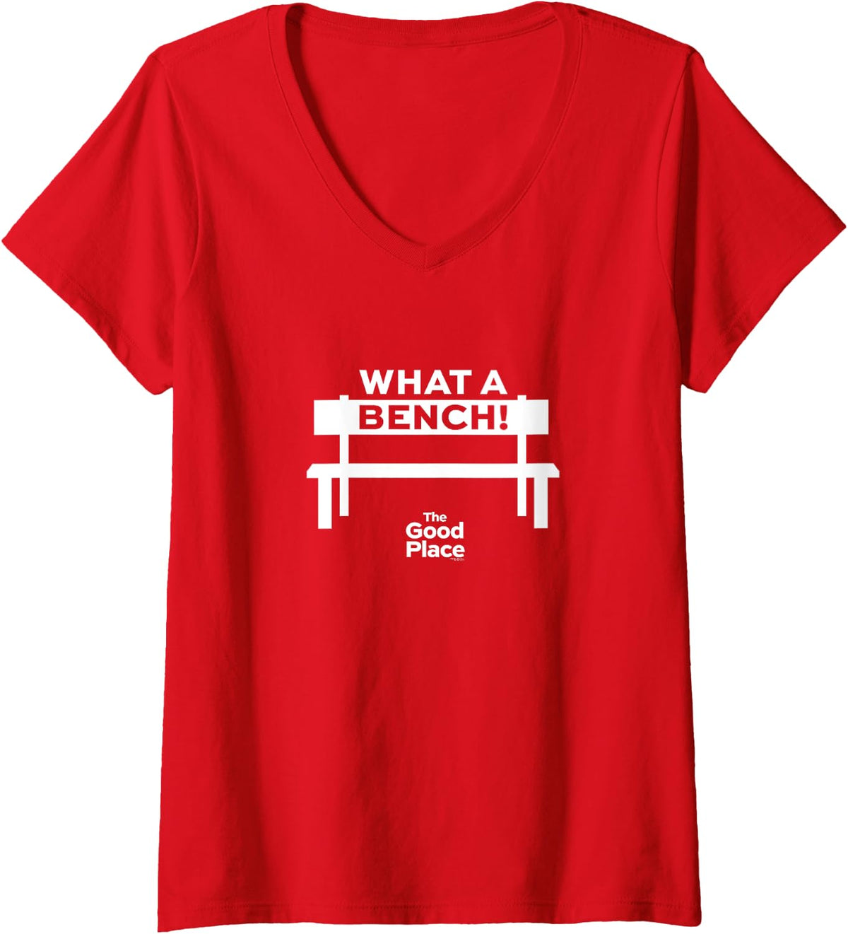 The Good Place What A Bench V Neck Apparel US Trend