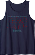 Freedom Explore Wanderlust Traveller Adventure Bird Tank Top Apparel US Trend