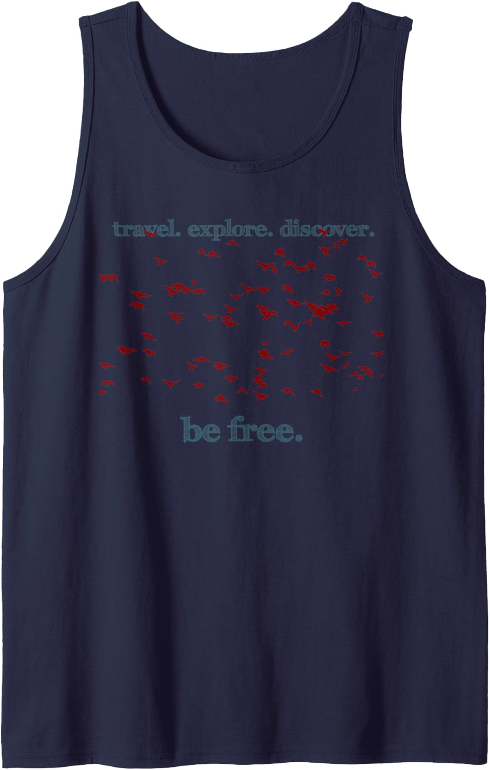 Freedom Explore Wanderlust Traveller Adventure Bird Tank Top Apparel US Trend