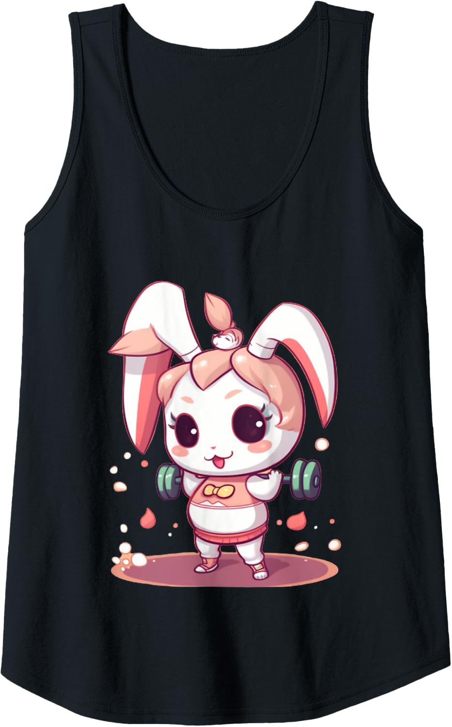 Womens Funny Gym Workout Bunny Fitness Studio Rabbit Cardio Pump Tank Top Apparel Premium Print 11