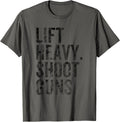 Lift Heavy Shoot Guns Hunting Lover Gym Workout Apparel Gift Ready