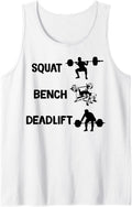 Quat Bench Deadlift Bodybuilder Weight Lifting Tank Top Apparel Minimal Style