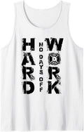 No Days Off Weightlifting Workout Power Lifting Squat Gym Tank Top Apparel Premium Print 3