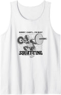Mens Gym Barbell Workout Powerlifter Squats Tank Top Apparel Minimal Style
