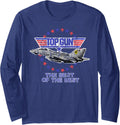 Top Gun The Best Of Jet With Logo Action Movie Long Sleeve Apparel Clean Design