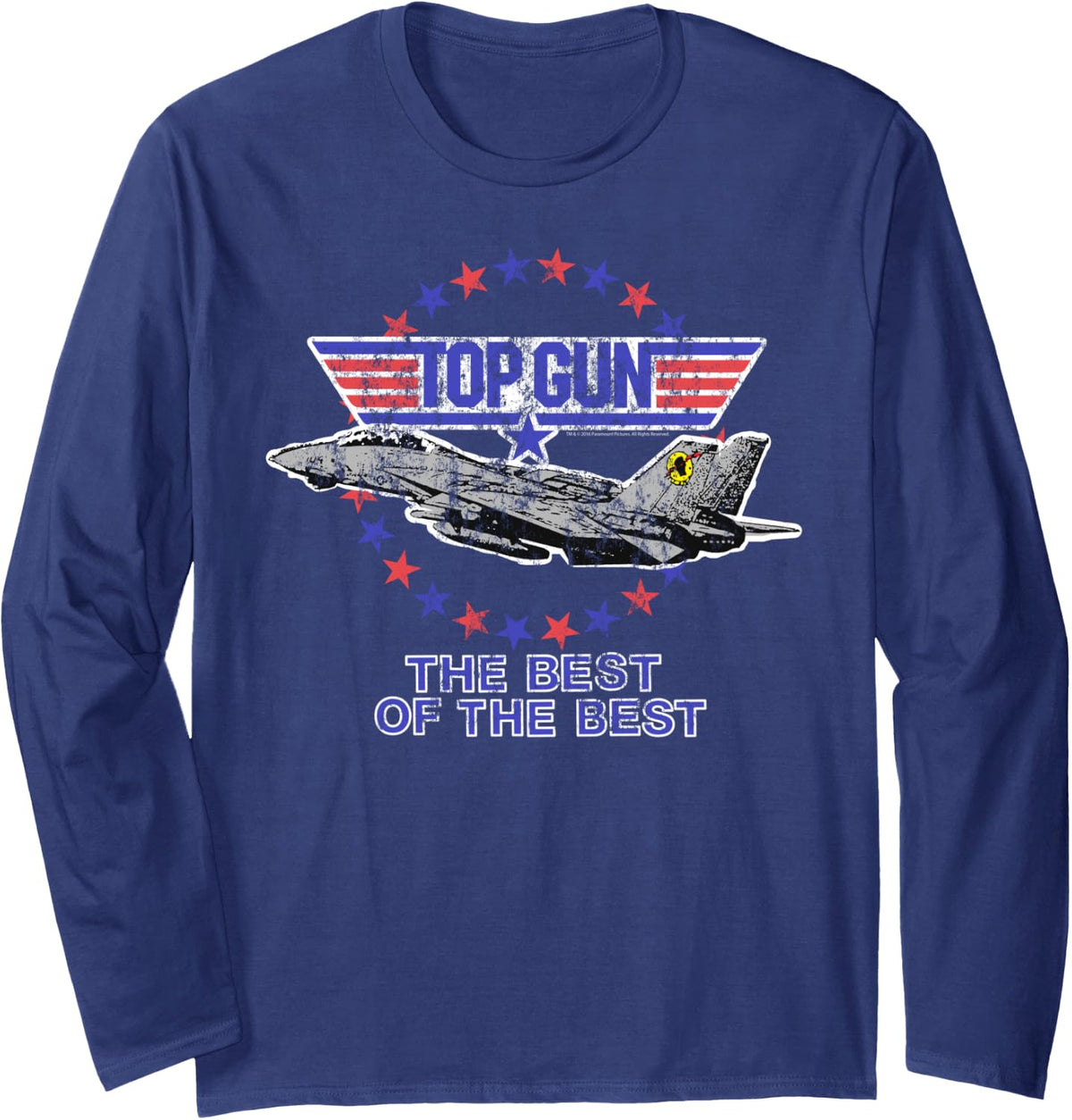 Top Gun The Best Of Jet With Logo Action Movie Long Sleeve Apparel Clean Design